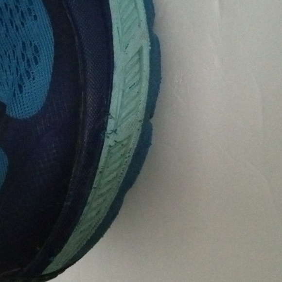 Hoka Stinson One One ATR 5 Running Shoes size 8.5 Navy Turquoise Aqua Preowned - Picture 8 of 16